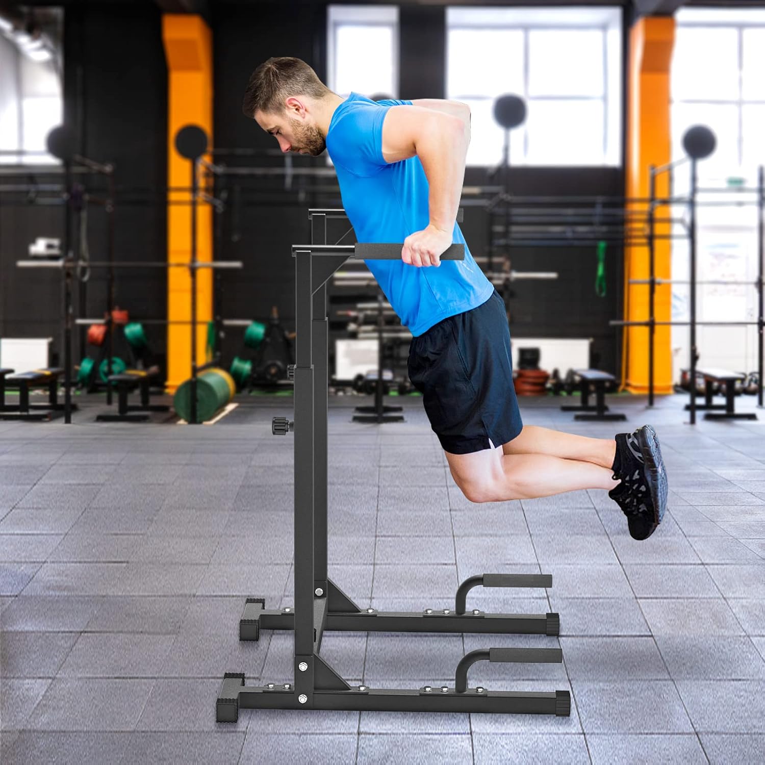 Home Gym Leg Press - Metalowe poręcze do pompek i brzuszków