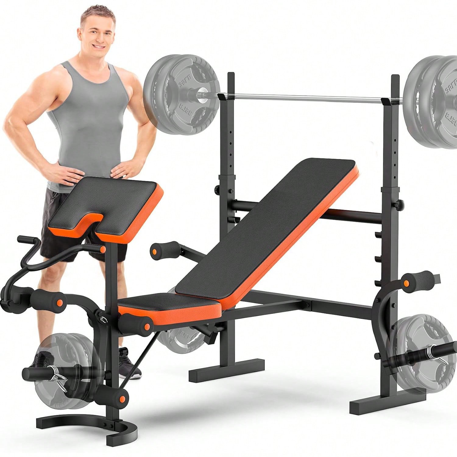 Home Gym Leg Press - Ławka do ćwiczeń GIKPAL, zestaw do