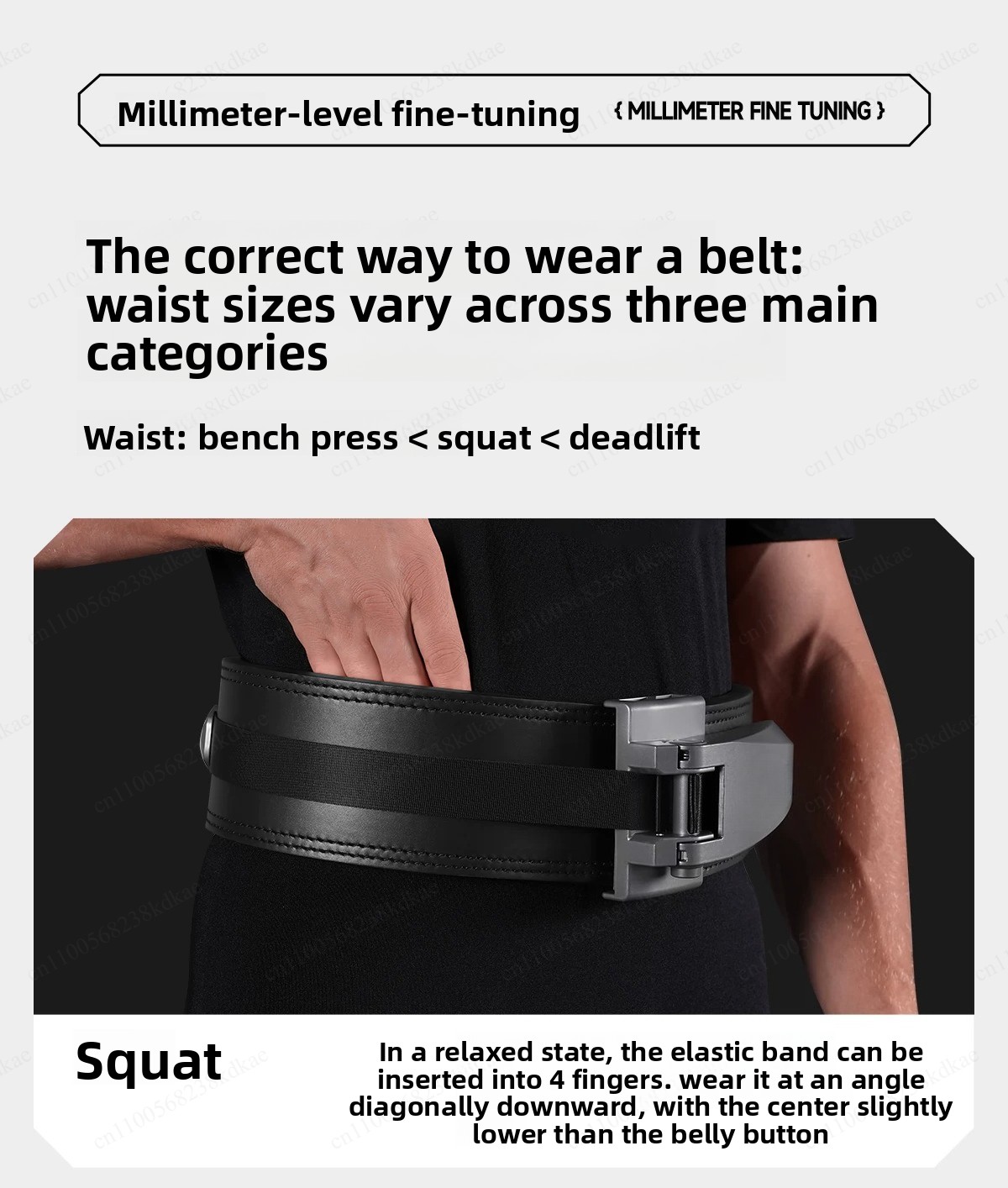 Weight Belt Lifting - Importowany pasek do podnoszenia ciężarów z