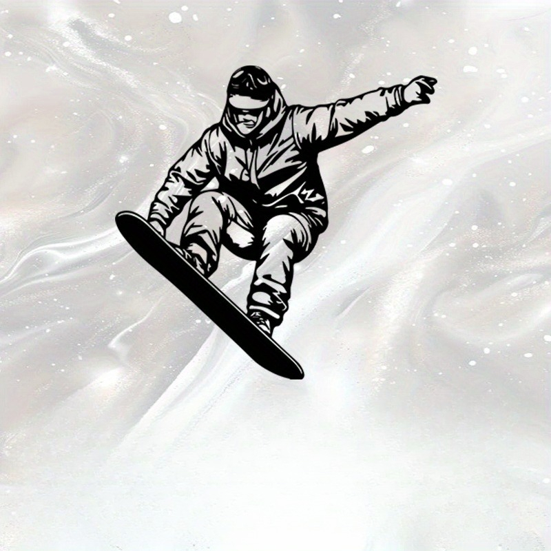 Home Gym Outdoor Ideas - CIFBUY Metalowa Dekoracja Ścienna Snowboard Żelazna