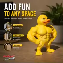 Home Gym Aesthetic - Figurka Muskularnej Kaczki - Zabawna Dekoracja