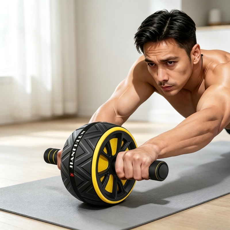 Treadmill Home Gym - Antypoślizgowe koło do ćwiczeń mięśni brzucha,