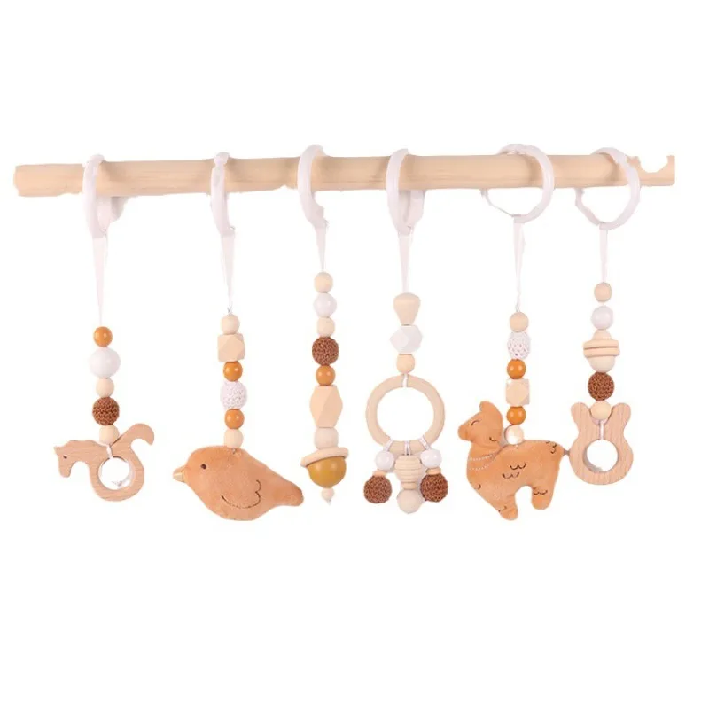 Home Gym Aesthetic - 6Pcs Drewniane zabawki dla niemowląt Drewniana