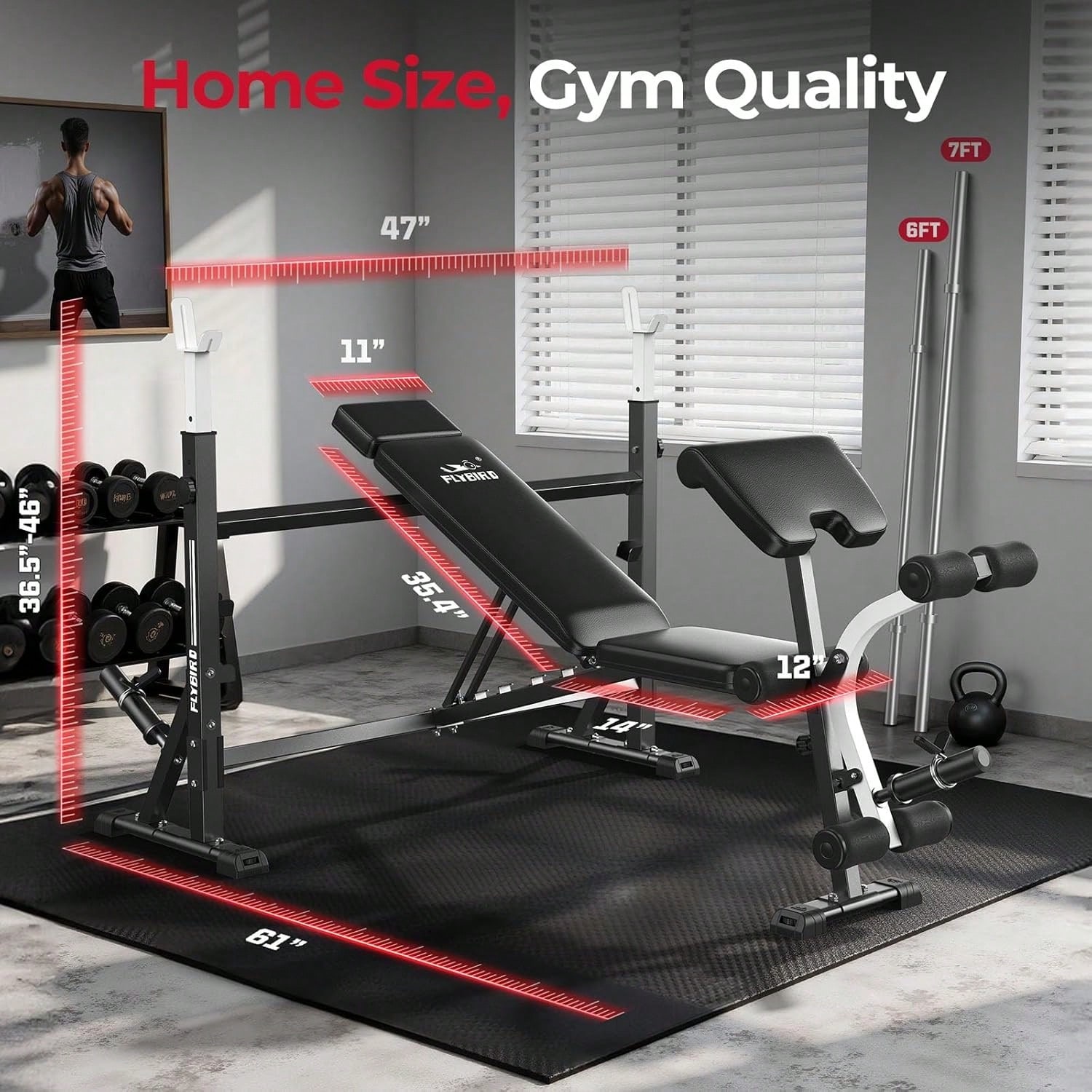 Regulowana ławka do ćwiczeń FL – Home Gym Leg Press recenzja i cena
