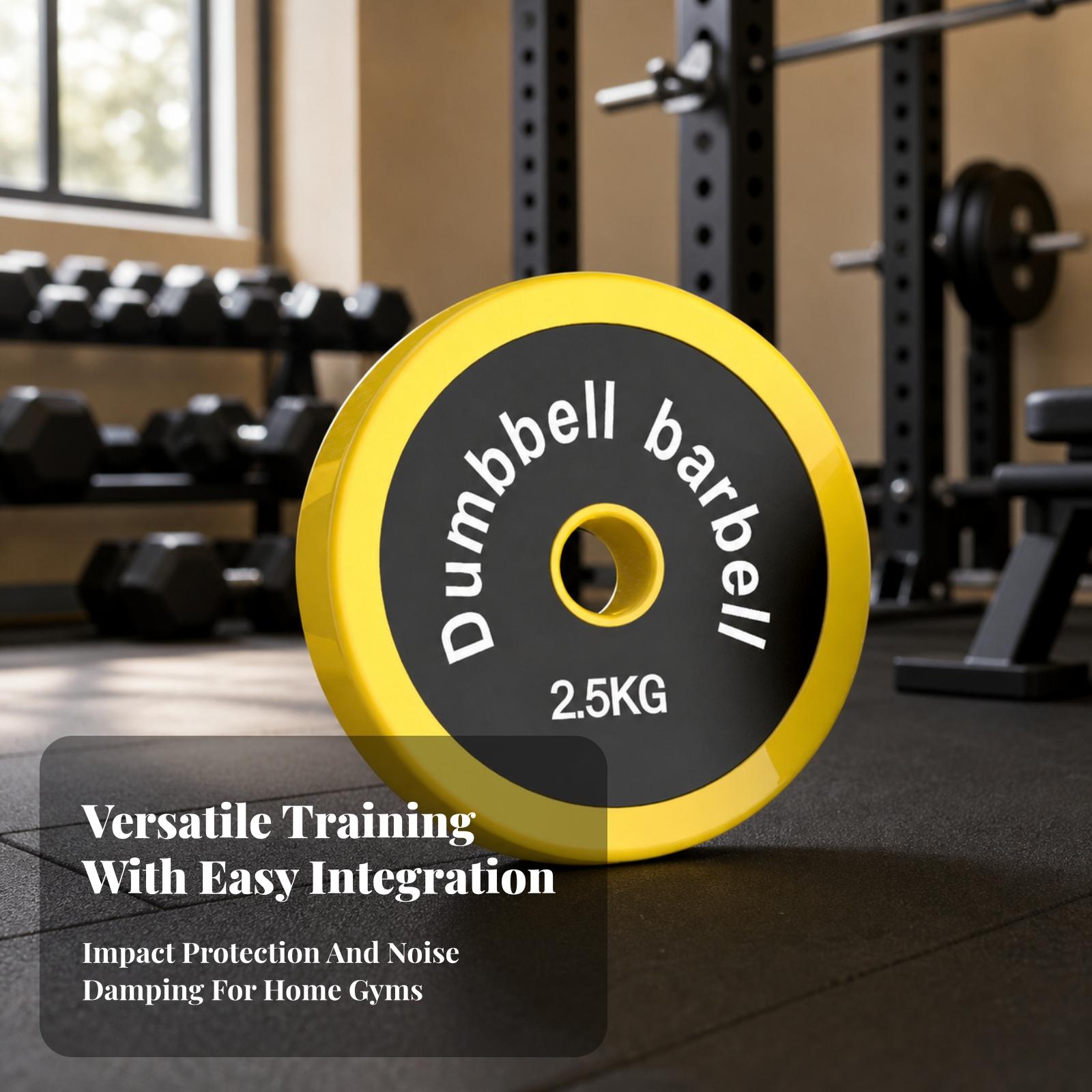 Żółty, pokryty gumą, żeliwny d – Home Gym Yellow recenzja i cena
