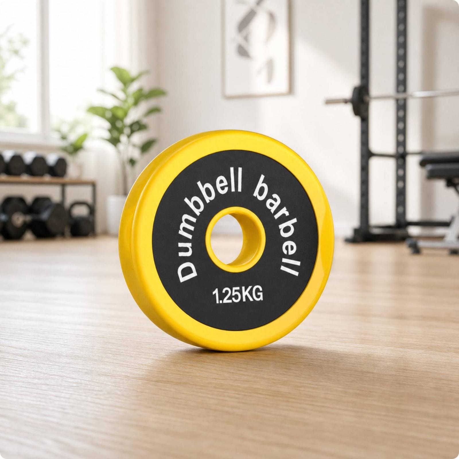 Żółty, pokryty gumą, żeliwny d – Home Gym Yellow recenzja i cena