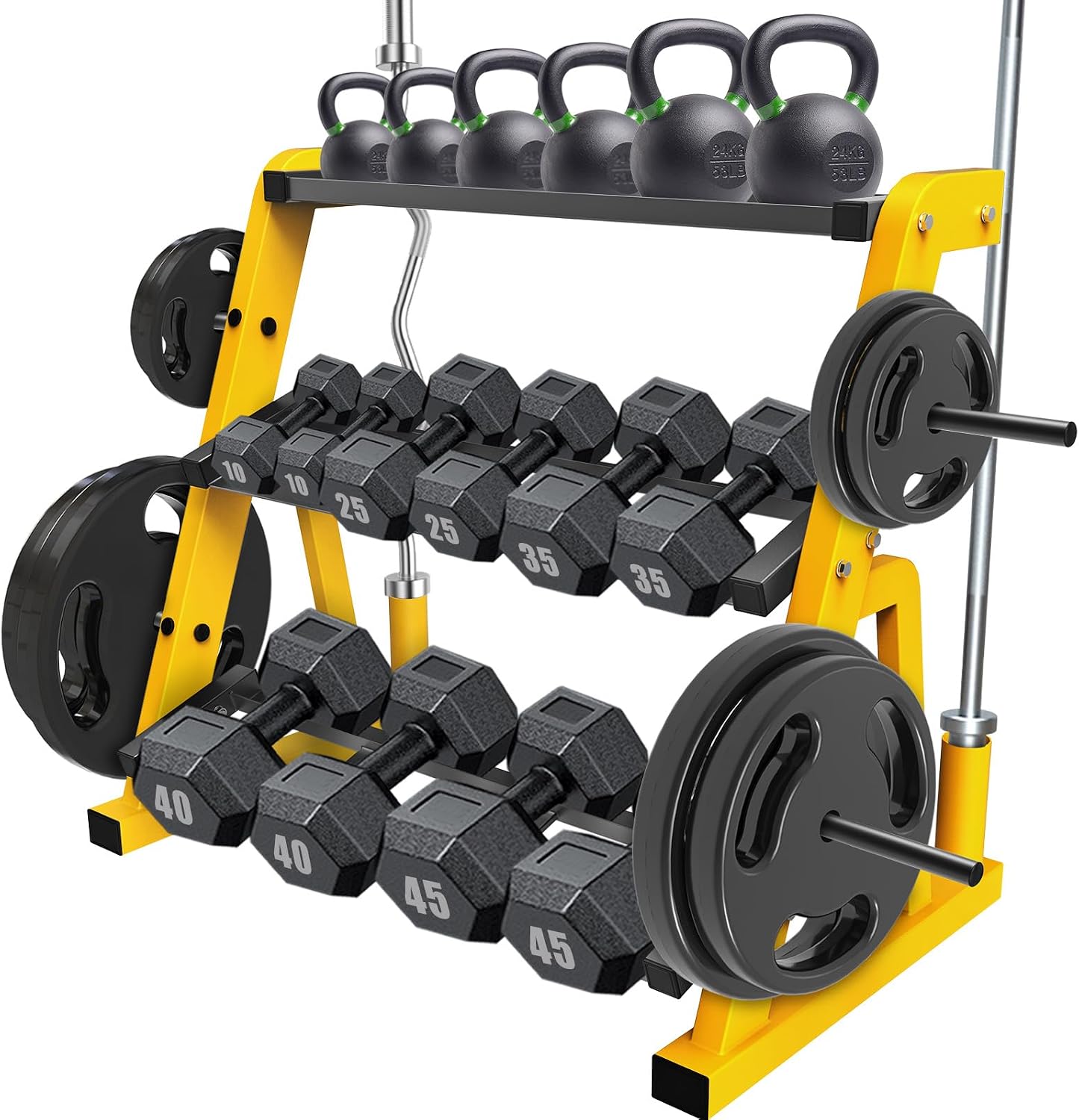 Wytrzymały Trzypoziomowy Stoja – Home Gym Yellow recenzja i cena