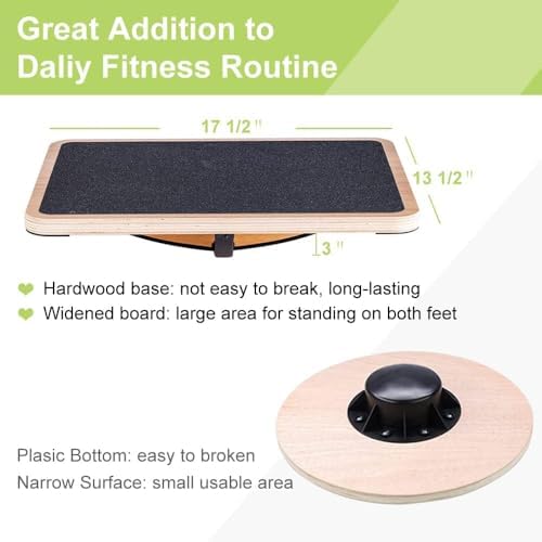 Profesjonalna drewniana deska  – Wobble Board Balance recenzja i cena