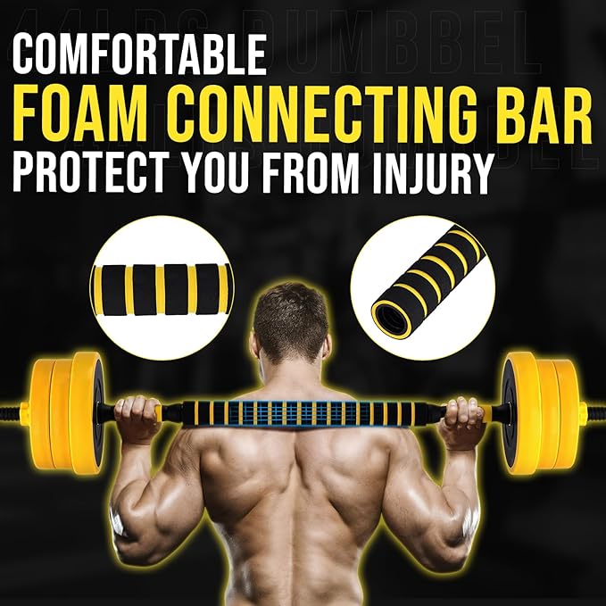Regulowany zestaw obciążników  – Home Gym Yellow recenzja i cena