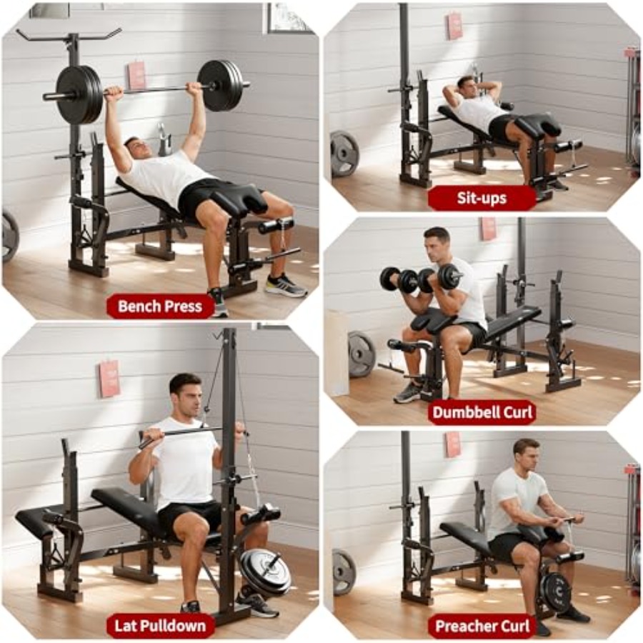 Zestaw ławki do ćwiczeń w domu – Home Gym Leg Press recenzja i cena